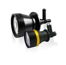 İki Kamera İçin Çift Büyütme Endüstriyel Kamera Lensi / Telesentrik Lens